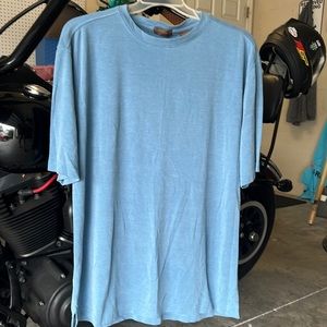 Men’s comfortable stretch rayon – polyester, short sleeve shirt.